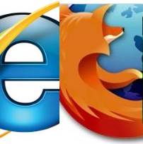 Internet Explorer és Firefox logók